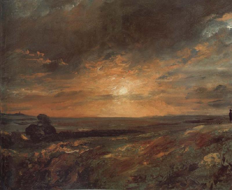  Hampsted Heath,looking towards Harrow at sunset 9August 1823